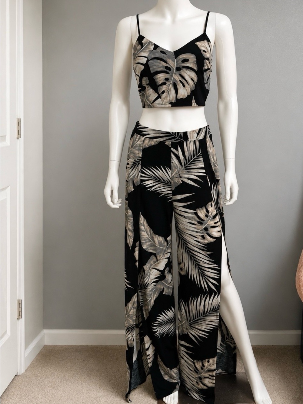 Glare| Tropical Leaf Two-Piece Set